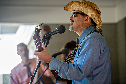False Hearted Lovers perform during the annual Oakhurst PorchFest on Saturday.